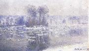 Claude Monet Floes at Bennecourt china oil painting artist